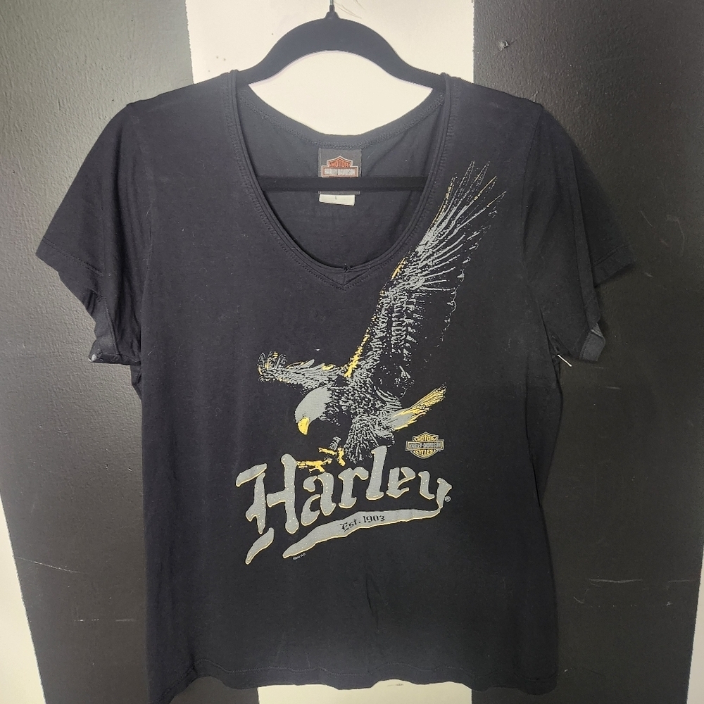Harley-Davidson Black Tee with Iconic Logo